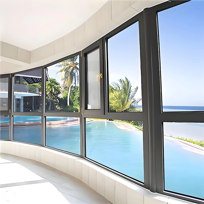 Alumíniumötvözet befelé nyíló ablakok