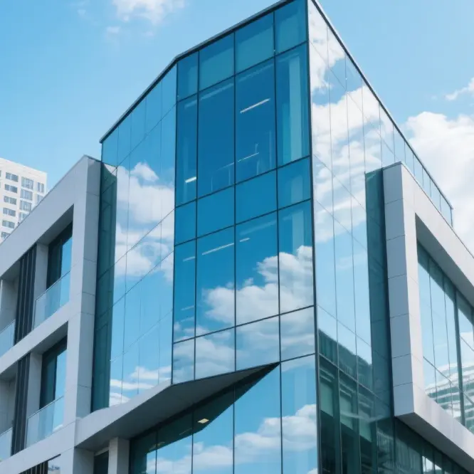 Edzett üveg függönyfalakhoz